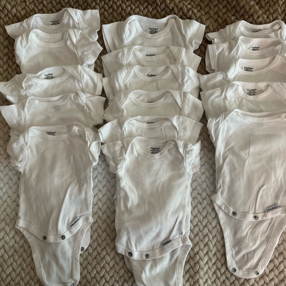 Gerber Baby Onesie Lot